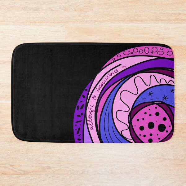 Item preview, Allergic To Incompetence - pink and purple  designed and sold by AlinaSCorner.
