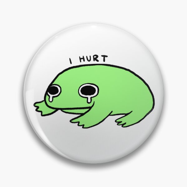 Item preview, I Hurt | Green Crying Frog designed and sold by iristocat.
