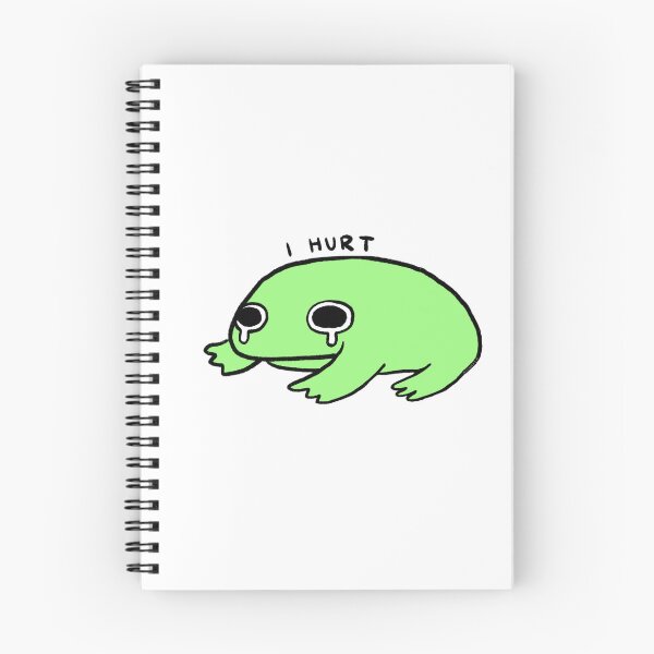 Item preview, I Hurt | Green Crying Frog designed and sold by iristocat.