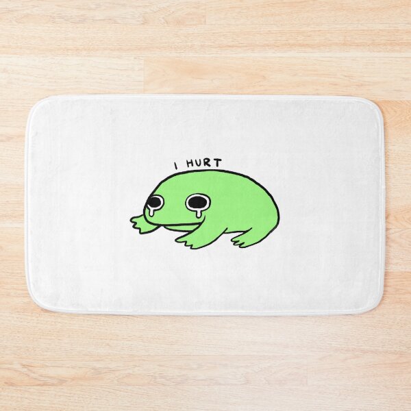 Item preview, I Hurt | Green Crying Frog designed and sold by iristocat.