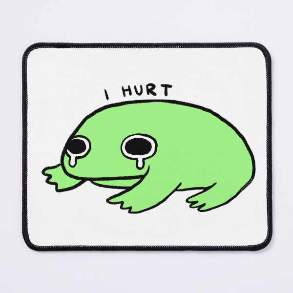 Item preview, I Hurt | Green Crying Frog designed and sold by iristocat.