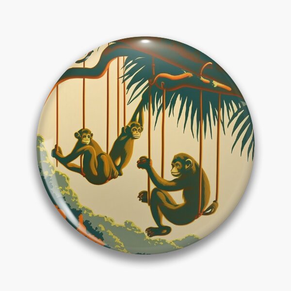 Item preview, Cameroon Africa Rainforest Vintage Travel Art Poster designed and sold by OldTravelArt.