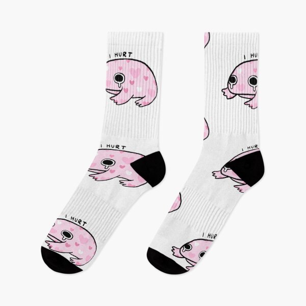Item preview, I Hurt | Pink Crying Frog with Hearts designed and sold by iristocat.