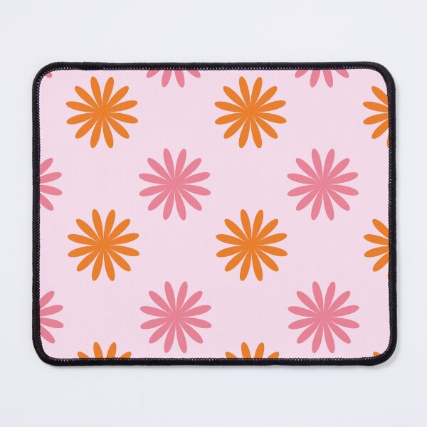 Item preview, pink & orange flower pair designed and sold by nicolaysdesigns.