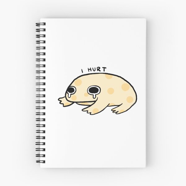 Item preview, I Hurt | Yellow Swiss Cheese Crying Frog designed and sold by iristocat.