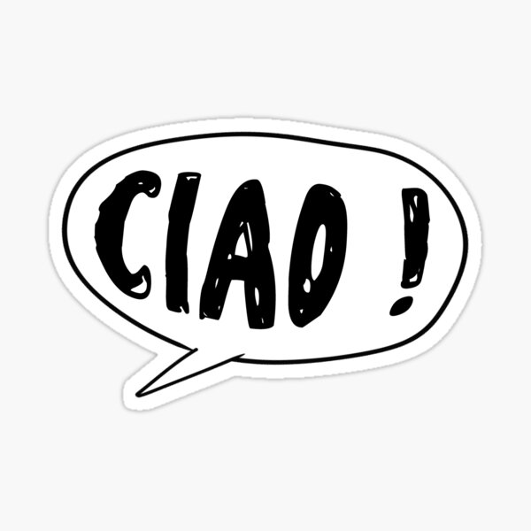 Item preview, french speech bubble (ciao) designed and sold by mystudiocreate.