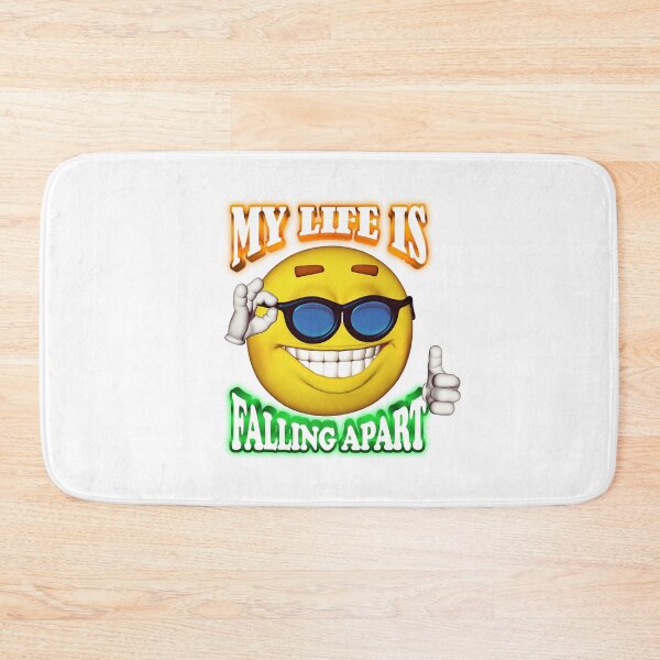 Item preview, my life is falling apart smiley face designed and sold by snazzyseagull.