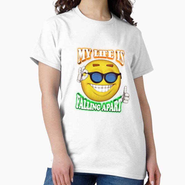 Aperçu de l'œuvre ma vie s'effondre smiley créée et vendue par snazzyseagull.