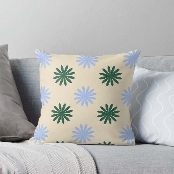Item preview, blue & green flower pair designed and sold by nicolaysdesigns.