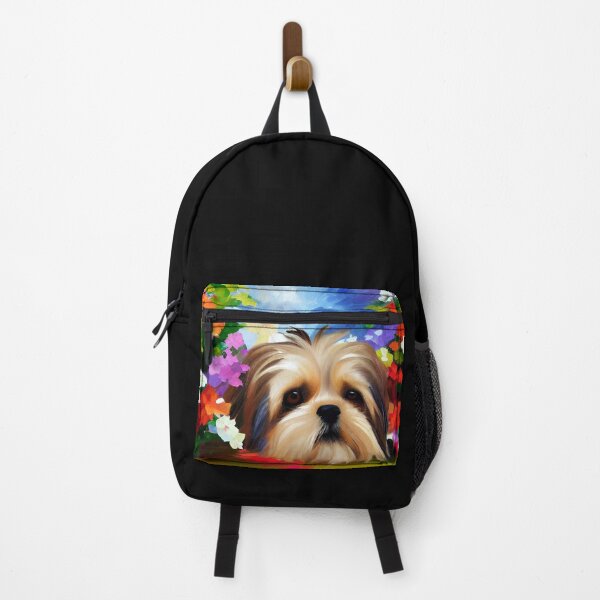 Item preview, Shih Tzu Face Surrounded by Flowers designed and sold by ArtistsQuest.