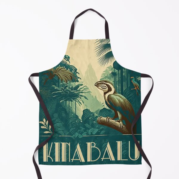 Item preview, Kinabalu National Forest Malaysia Vintage Travel Art Poster designed and sold by OldTravelArt.