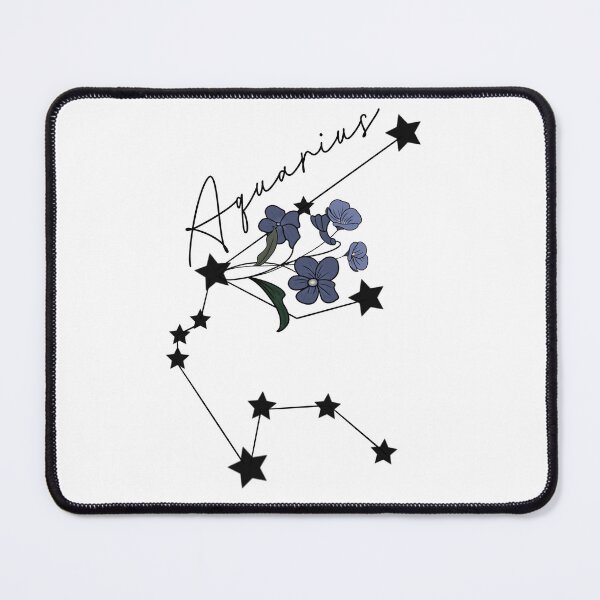Item preview, Aquarius with February flower designed and sold by SarasStuff94.
