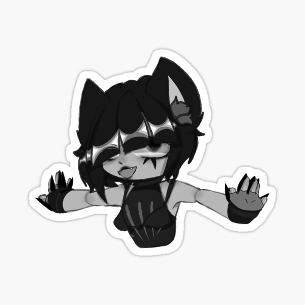 Genetically-Engineered-Catgirls-for-Domestic-Ownership!-(Black)-Mask  Sticker for Sale by Theav165kps