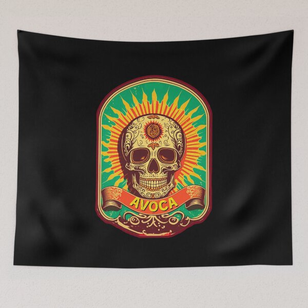 Item preview, Avoca Candy Skull Label designed and sold by Fallowfields.