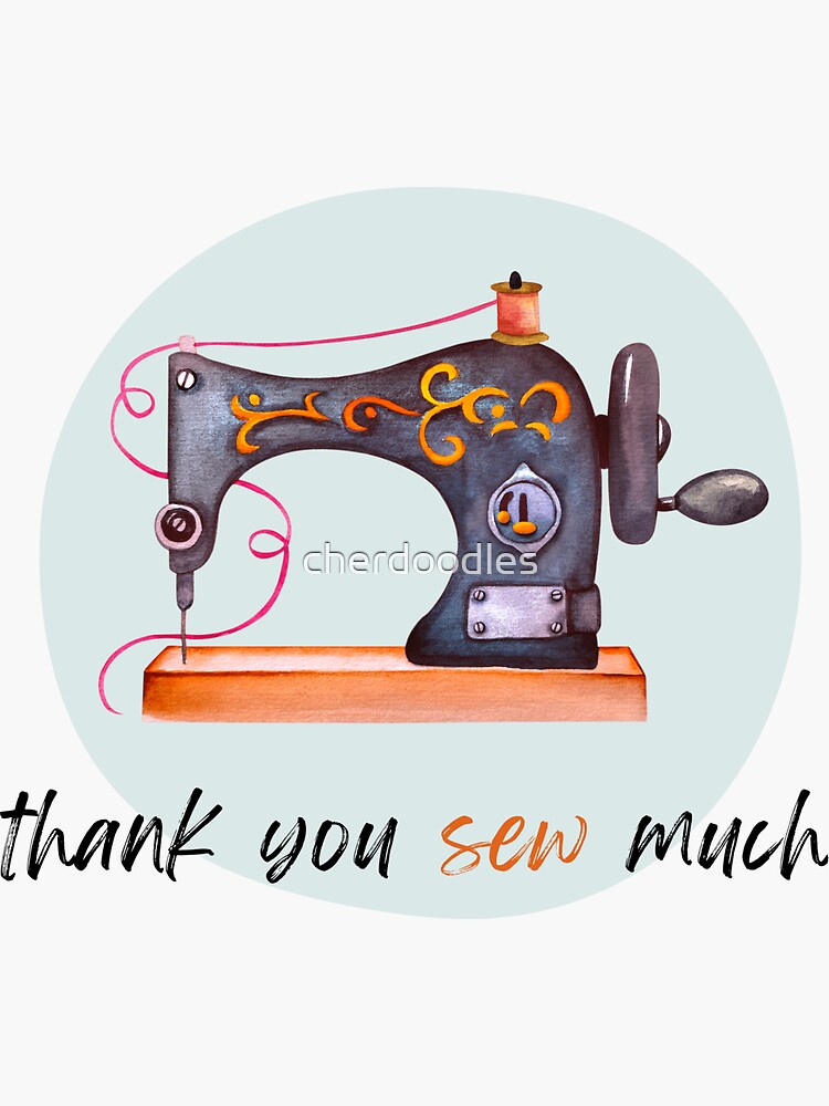 Sewing Sewing Machine Gift' Sticker