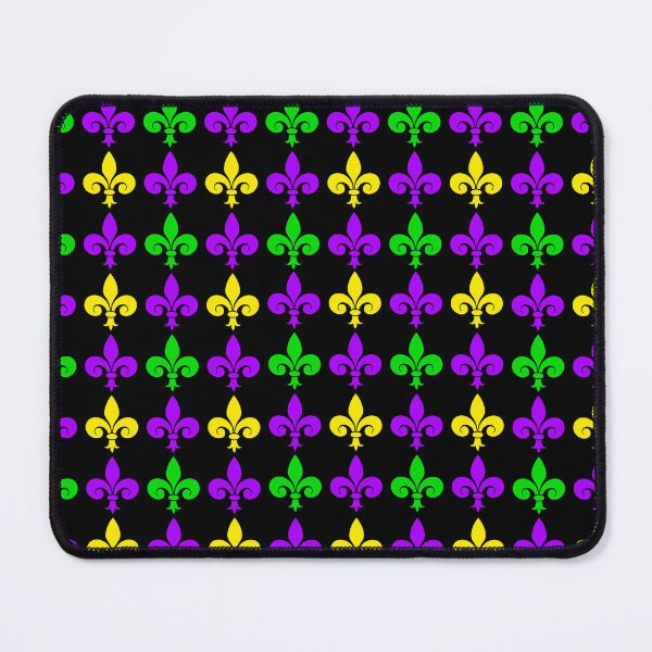 Item preview, Mardi Gras Fleur de Lis Pattern in Purple, Green and Gold designed and sold by Gsallicat.