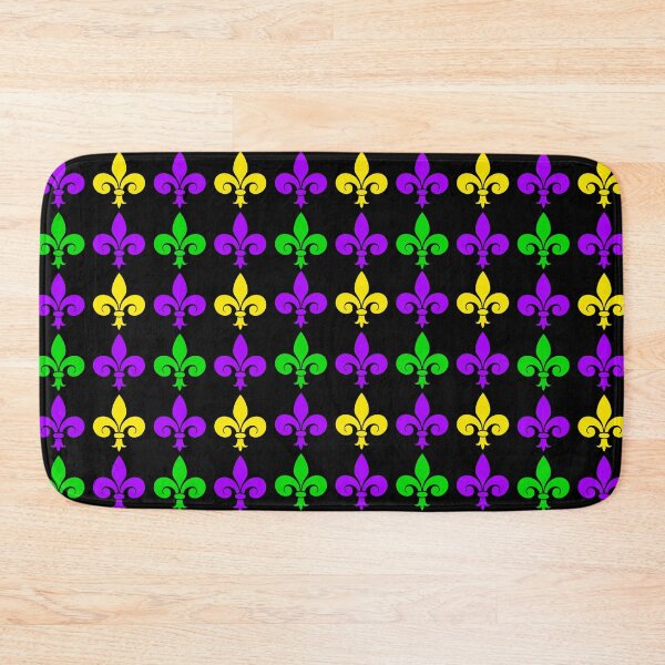 Item preview, Mardi Gras Fleur de Lis Pattern in Purple, Green and Gold designed and sold by Gsallicat.