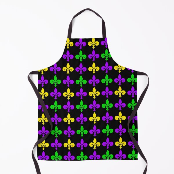 Item preview, Mardi Gras Fleur de Lis Pattern in Purple, Green and Gold designed and sold by Gsallicat.