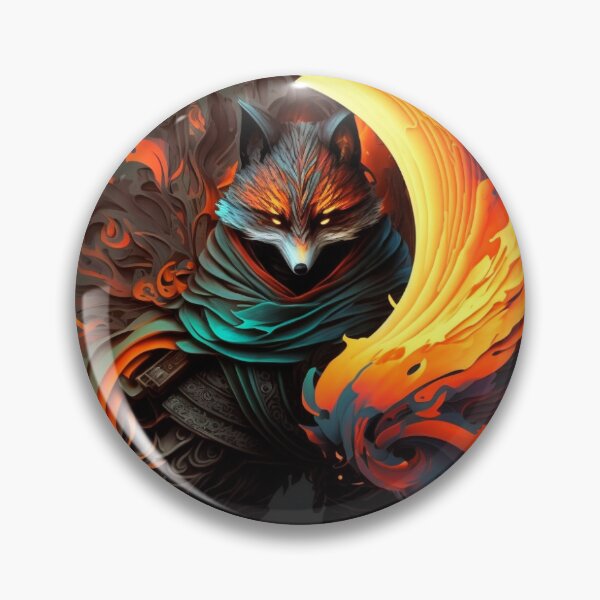 Artikelvorschau, Kitsune Fire Emperor japanischer Fuchs entworfen und verkauft von SamuraiSwords.