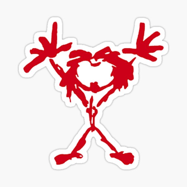 rot glücklich Sticker