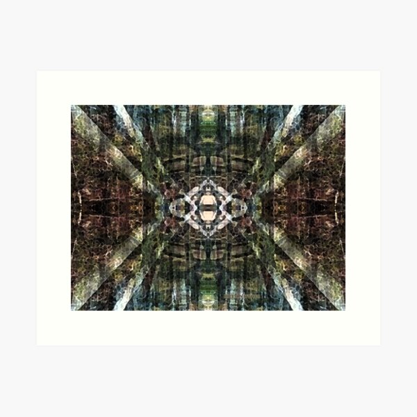 Lantern in the Woods (Abstract) Art Print