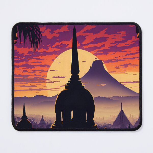Artikelvorschau, Herrlicher Borobudur in der Abenddämmerung entworfen und verkauft von Luis Rodrigues.
