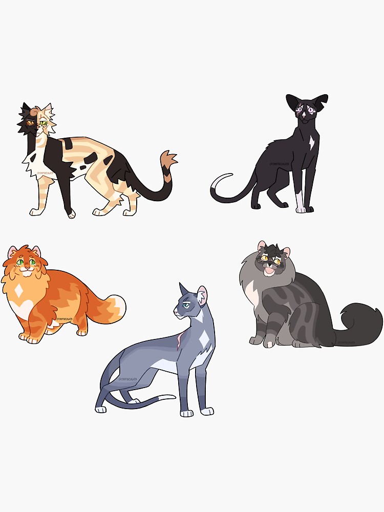 Warrior Cats Sticker Sheet - Villain cats