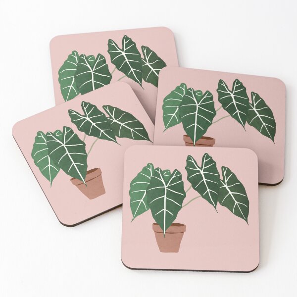 Item preview, alocasia amazonica interior planta rubor rosa designed and sold by alienrabbit.