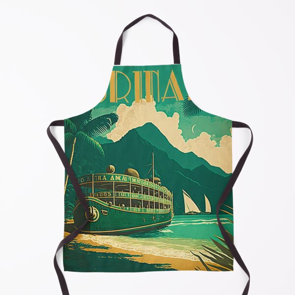 Item preview, Suriname Coastline Vintage Travel Art Poster designed and sold by OldTravelArt.