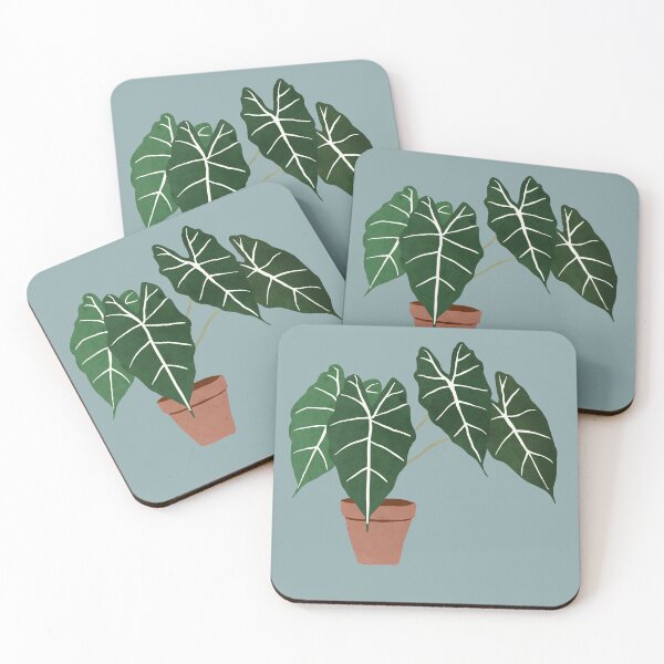 Item preview, alocasia amazonica interior planta apagado azul designed and sold by alienrabbit.