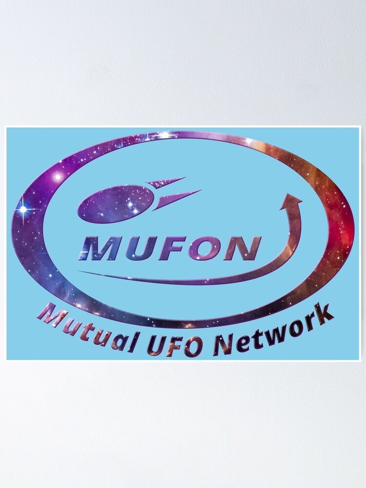 Poster « Logo MUFON (Mutual UFO Network) avec Starfield incorporé ...