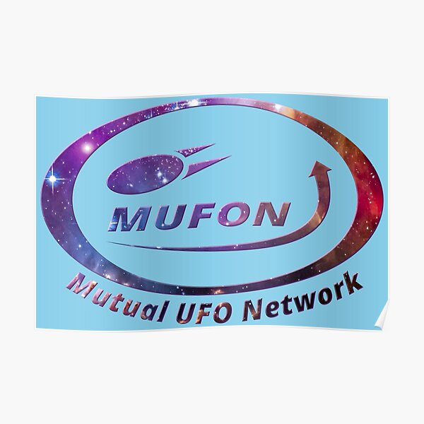 Poster « Logo MUFON (Mutual UFO Network) avec Starfield incorporé ...