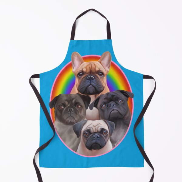 Item preview, Three Pugs and a Frenchie! designed and sold by FivePugs.