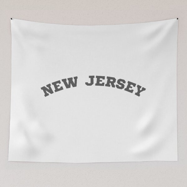 Item preview, New Jersey rounded grey text designed and sold by SaraEgg.