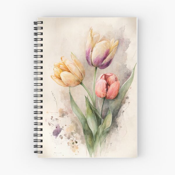 Item preview, Tulip watercolor flower arrangement designed and sold by Patrick Edwards.