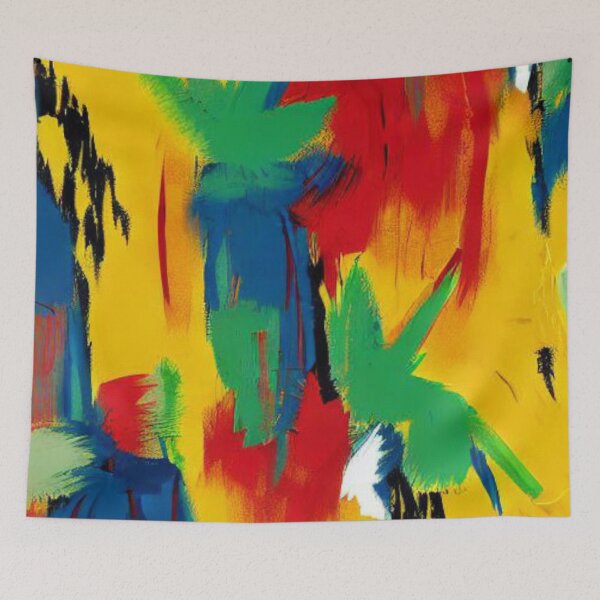 Item preview, Tropical Brush Strokes Abstract | AI Art designed and sold by itzbart.