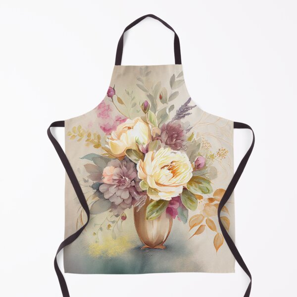 Aperçu de l'œuvre Arrangement de fleurs roses aquarelle créée et vendue par Patrick Edwards.