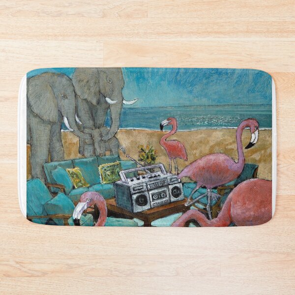 Item preview, BEACH BLANKET FLAMINGO designed and sold by OopsieDaisyKids.