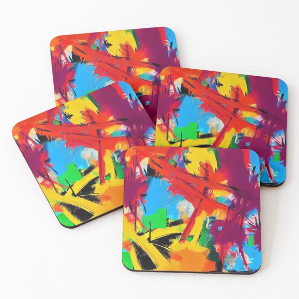 Item preview, Tropical Caribbean Brush Strokes | AI Art designed and sold by itzbart.