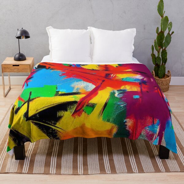 Item preview, Tropical Caribbean Brush Strokes | AI Art designed and sold by itzbart.