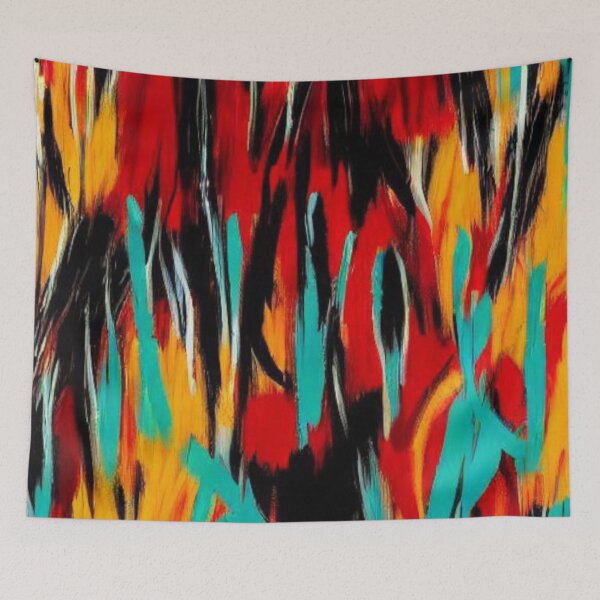 Item preview, Brush Strokes Street Art Tropical | AI Art designed and sold by itzbart.