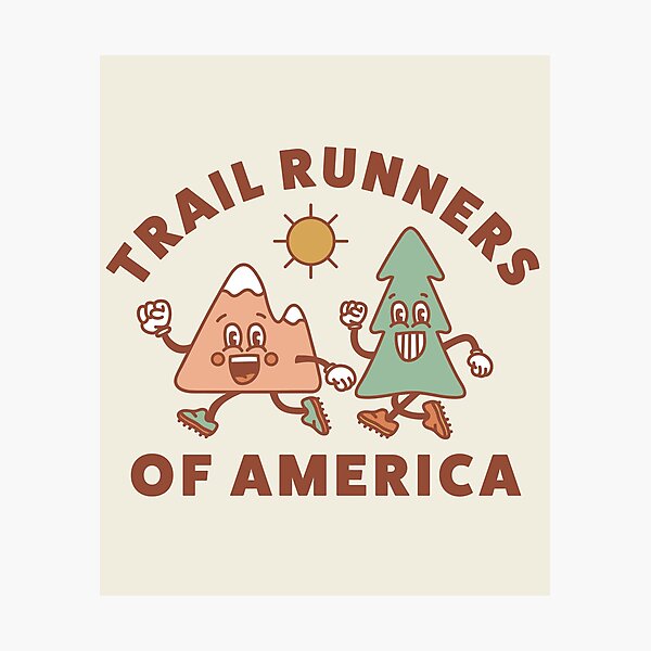 Item preview, Trail Runners of America Retro Style Vintage Running Graphic designed and sold by yelly123.