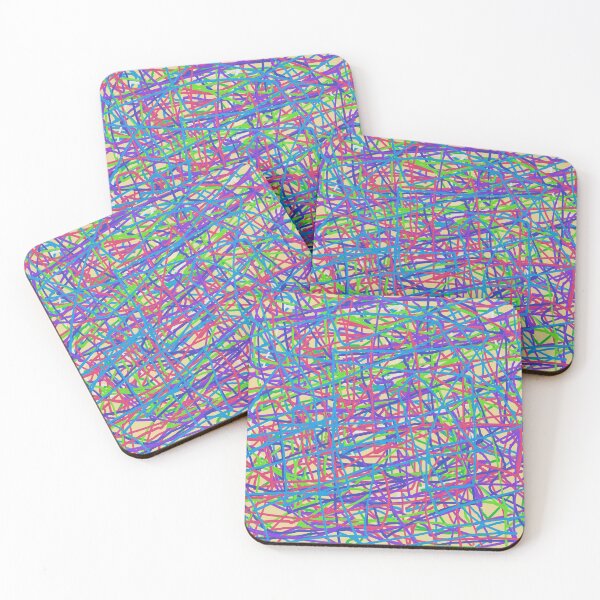 Item preview, Party Streamers - cool unique modern colorful intuitive abstract art designed and sold by AdzSpirit.