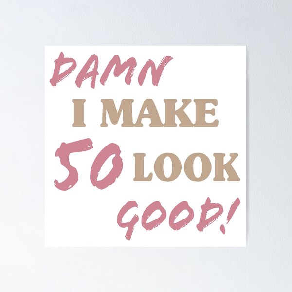 Item preview, Sarcastic 50th Birthday Attitude designed and sold by thepixelgarden.