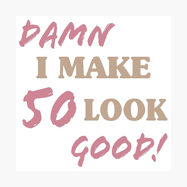 Item preview, Sarcastic 50th Birthday Attitude designed and sold by thepixelgarden.
