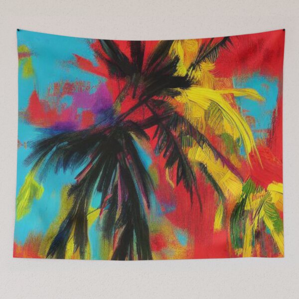 Item preview, AI Abstract Tropical Brush Strokes | AI Art designed and sold by itzbart.