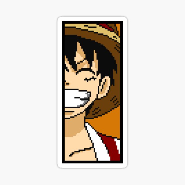 One Piece Ace Devil Fruit Pixel Art (Mera Mera) Sticker for Sale by  SnailKisses