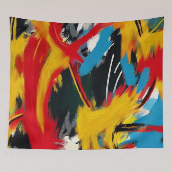 Item preview, AI Abstract Tropical Spray Paint Brush Strokes | AI Art designed and sold by itzbart.