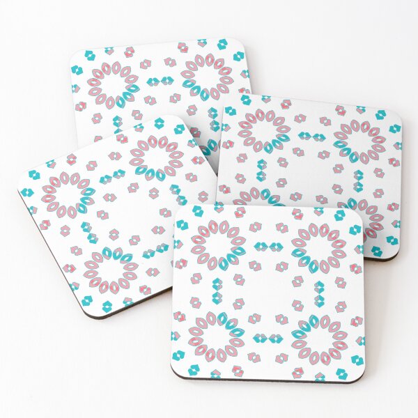 Item preview, Rose leaves pattern with small hearts in charming colors. designed and sold by storefunnypets.
