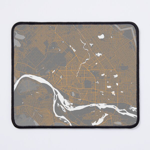 Item preview, N'Djamena City Map of Chad - Bauhaus designed and sold by deMAP.